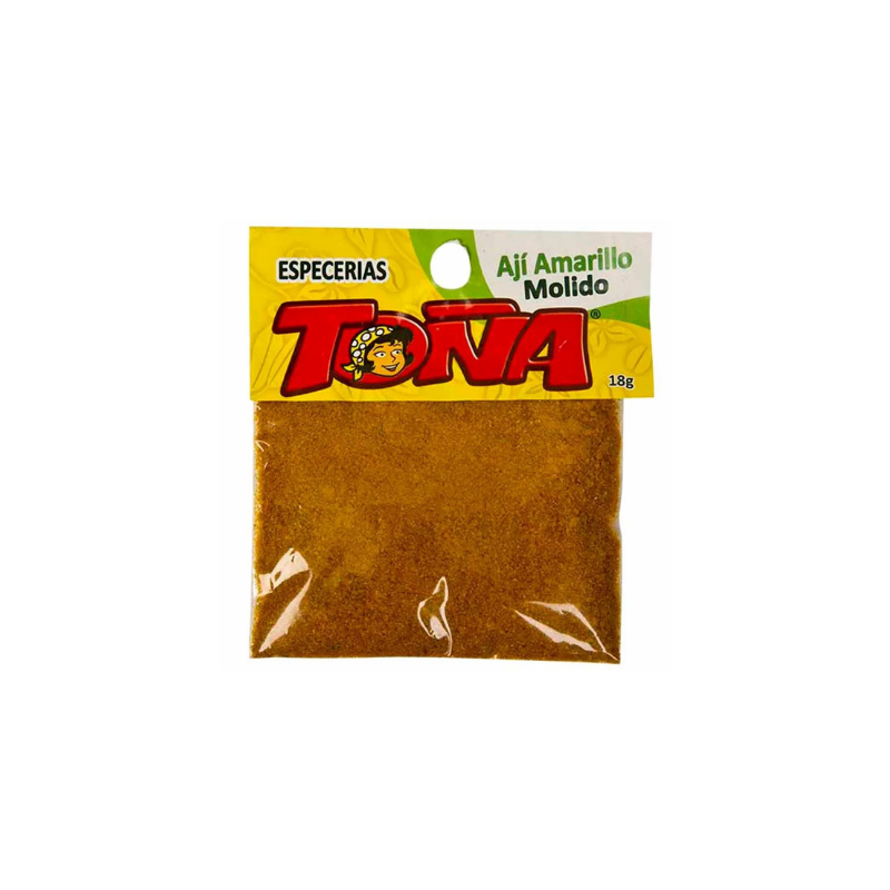 Ají Amarillo en Polvo Marca Toña 18g