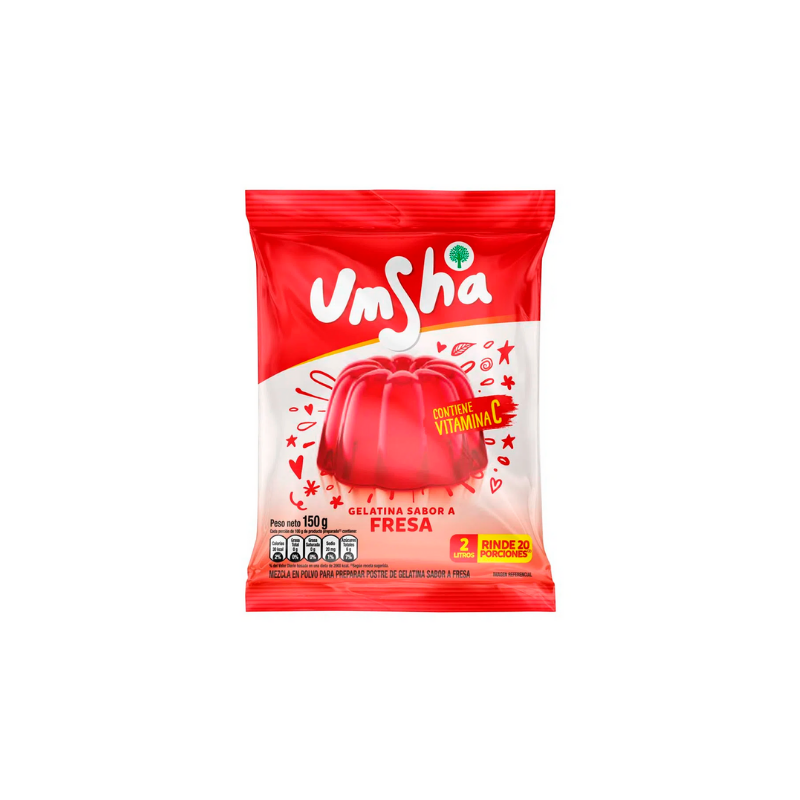 Gélatine Saveur Fraise Umsha (Negrita) 160 g