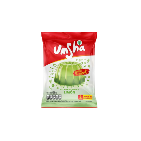 Gelatina Sabor a Limón Umsha (Negrita) 150g