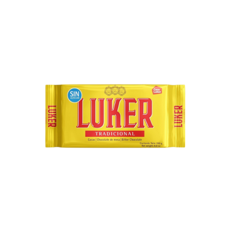 Chocolate amargo sin azúcar Luker 250g