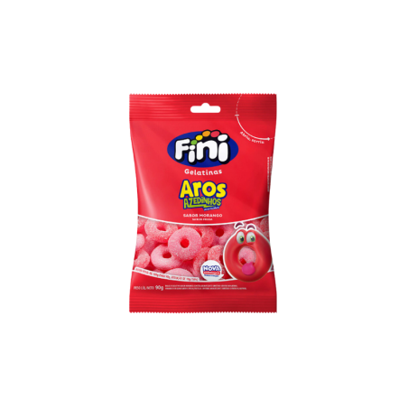Bonbons gélifiés Anneaux à la Fraise Fini