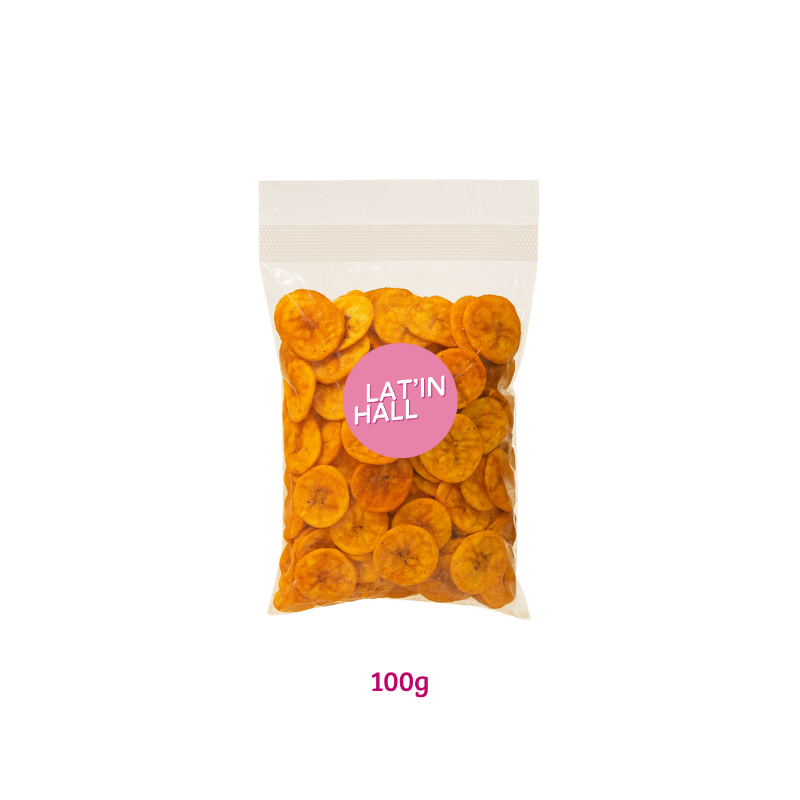 Chips de banane plantain sucrées Lat’in Hall 100 g